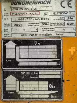 Gas gaffeltruck 1996  Jungheinrich TFG25 (7)