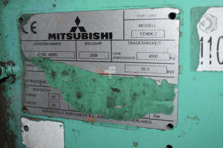Diesel gaffeltruck 2008  Mitsubishi FD40K2 (7)