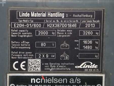 Elektro čtyřkolový VZV 2013  Linde E20/600H/387 (3)