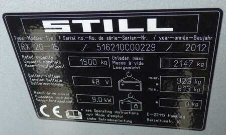 3-wiel elektrische heftrucks 2012  Still RX20-15 (10)