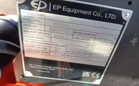 Elektro 4 Rad 2026  EP Equipment EFL203 (4,8) (5)
