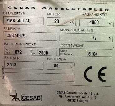 Eléctrico - 4 rodas 2013  Cesab MAK 500 AC (5)
