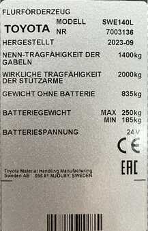 Apilador eléctrico 2023  BT SWE140L (2) 