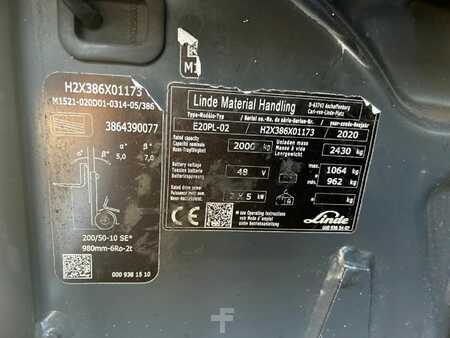 Elektro 4 Rad 2020  Linde E20PL -02 EVO (7)