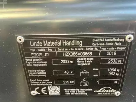 Elektro 4 Rad 2019  Linde E20PL -02 EVO (7)