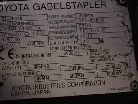 Gas gaffeltruck 2012  Toyota 02-7FG45 (4)