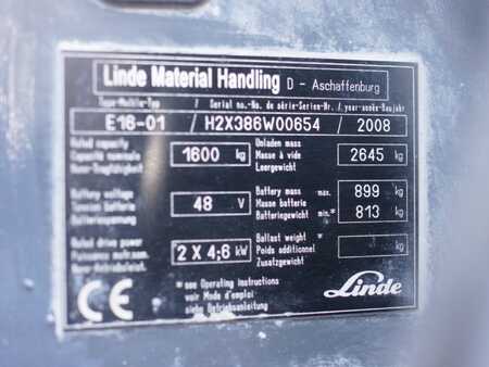 4-wiel elektrische heftrucks 2008  Linde E16-01 (6)