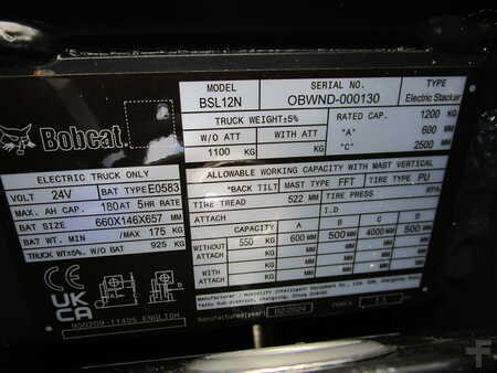 Apilador eléctrico 2024  Doosan BSL 12N-7 (10)