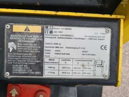 LPG VZV 2002  Hyster H2.00XMS (2)