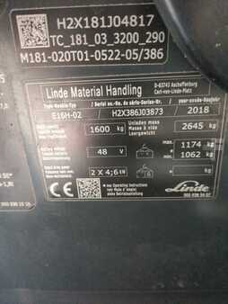 Elektro tříkolové VZV 2018  Linde E16H-386-02 (6)