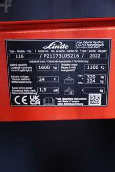 Hochhubwagen 2022  Linde L16I-1173-01 (6)