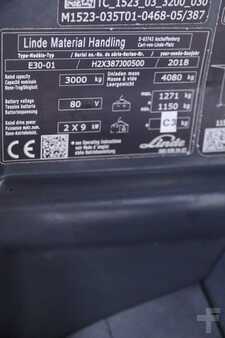 4-wiel elektrische heftrucks 2018  Linde E30-387-01 (6)