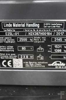 4-wiel elektrische heftrucks 2017  Linde E25L-387-01 (6)