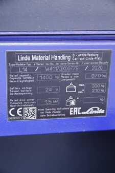 Apilador eléctrico 2020  Linde L14I-1173-01 (6) 