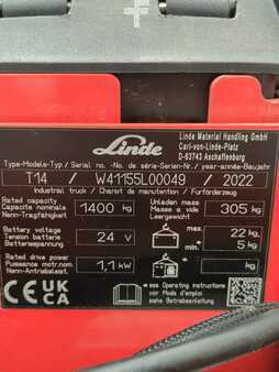 Nízkozdvižný vozík 2022  Linde T14-1155-01 (6)