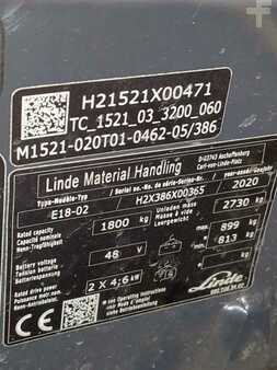 Elektro tříkolové VZV 2020  Linde E18-386-02 (6)