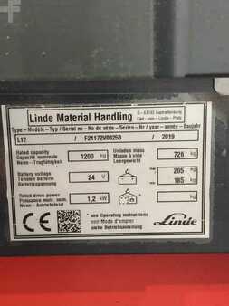 Wózek wysokiego podnoszenia 2019  Linde L12-1172-01 (6)