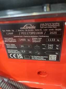 VZV s plošinou pro řidiče 2025  Linde L14AP-1173-01 (6)