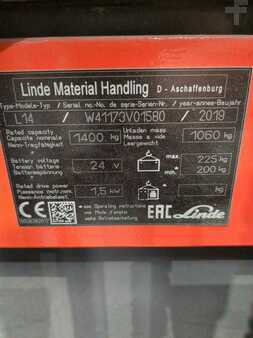 Pallet Stackers 2019  Linde L14I-1173-01 (6)