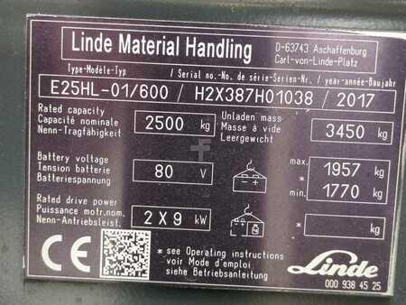 Eléctrica de 4 ruedas 2017  Linde E25/600HL-387-01 (6)