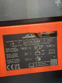 Ruční vysokozdvižný vozík 2022  Linde L16I-1173-01 (6)