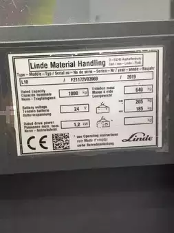 Electric Pallet Trucks 2019  Linde L10-1172-01 (6)