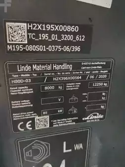 Empilhador diesel 2020  Linde H80D-396-03 (6)