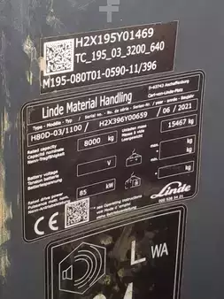 Chariots élévateurs diesel 2021  Linde H80/1100D-396-02 (6)