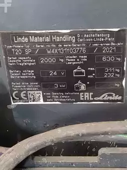 Stoccatori uomo a piedi 2021  Linde T20SP-131-01 (6)