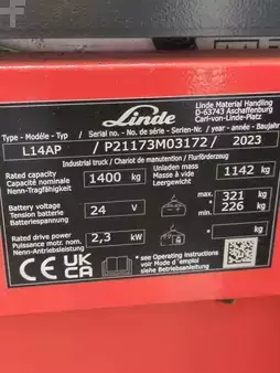 VZV s plošinou pro řidiče 2023  Linde L14AP-1173-01 (6)