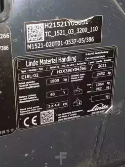 Elektrisk- 3 hjul 2021  Linde E18L-386-02 (6)