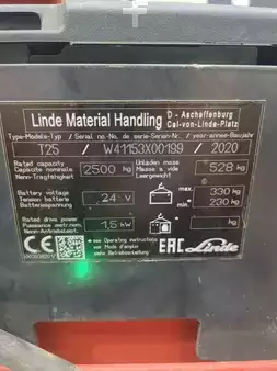 Nízkozdvižný vozík 2020  Linde T25-1153-01 (6)