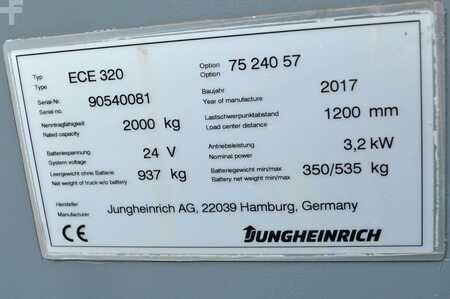 Transpallet a pantografo 2017  Jungheinrich ECE 320  mit Waage (11)