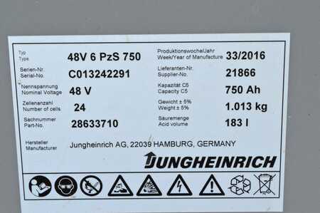 Eléctrica de 3 ruedas 2012  Jungheinrich EFG 216 Batterie Bj. 2016 (13) 