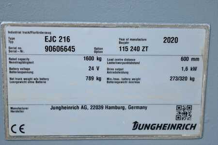 Stacker pedestre 2020  Jungheinrich EJC 216 (14) 