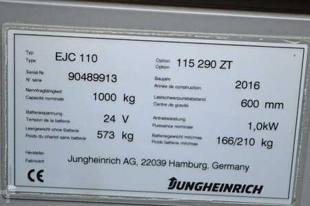 Stacker pedestre 2016  Jungheinrich EJC 110 (11)