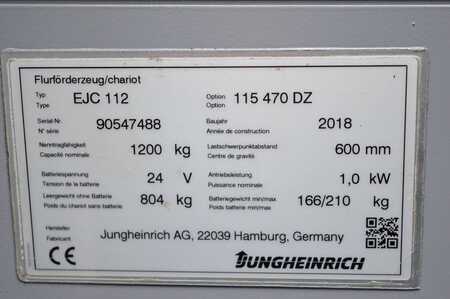 Hochhubwagen 2018  Jungheinrich EJC 112 (13) 