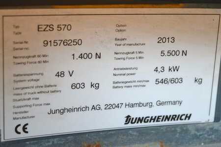 Rebocador 2013  Jungheinrich EZS 570 Batterie Bj2021 (12)