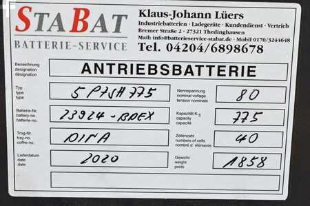 Elektro čtyřkolový VZV 2008  Jungheinrich EFG 430 Batterie Bj2020 (13)