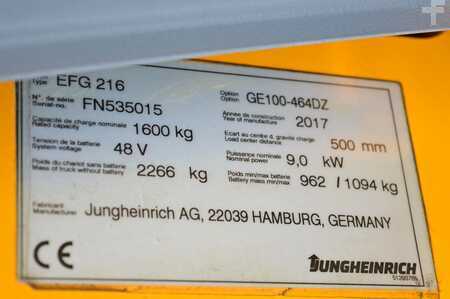 Elektro 3 Rad 2017  Jungheinrich EFG 216i (15)
