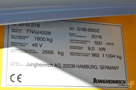 Eléctrico - 3 rodas 2016  Jungheinrich EFG 218 (9)