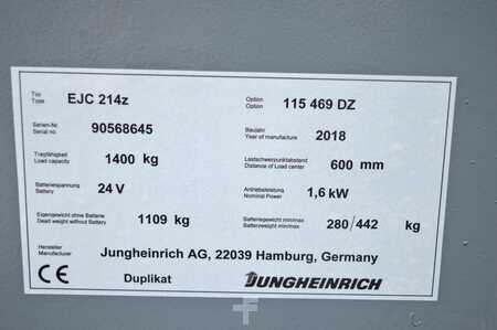 Stacker pedestre 2018  Jungheinrich EJC 214z (15)