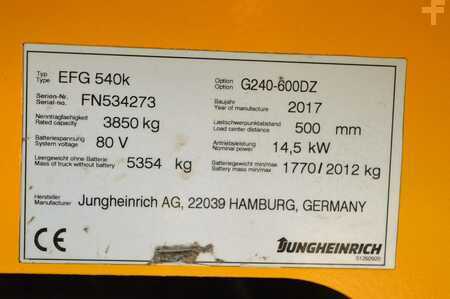 Elektro čtyřkolový VZV 2017  Jungheinrich EFG 540k Batterie Bj2020 (9)