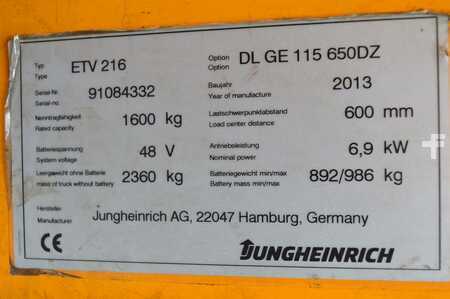 Schubmaststapler 2013  Jungheinrich ETV 216 (11)