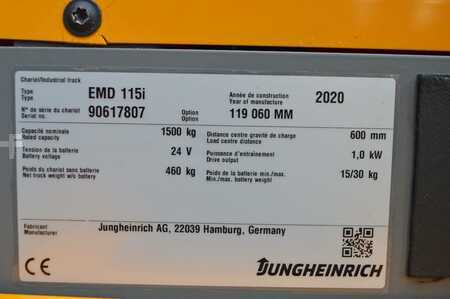 Apilador eléctrico 2020  Jungheinrich EMD 115i (12)