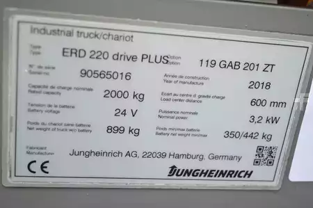 Pallestabler 2018  Jungheinrich ERD 220  Drive Plus (12)