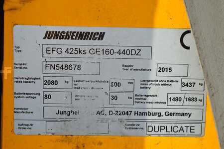 Carrelli elettrici 4 ruote 2015  Jungheinrich EFG 425ks (15)