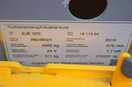 Lavtløftende truck 2019  Jungheinrich EJE 225 (11)