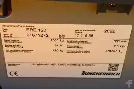 Transpaleta eléctrica 2022  Jungheinrich ERE 120 mit Waage (12)