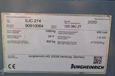 Hochhubwagen 2020  Jungheinrich EJC 214 (12)